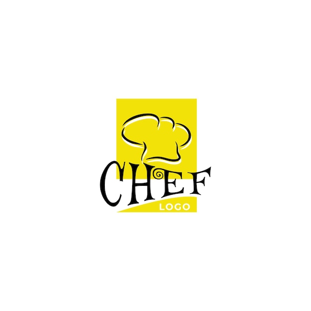 Logotipo de chef diseño de logotipo minimalista moderno