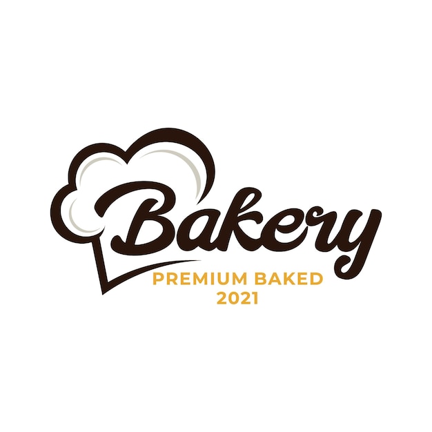 Logotipo del chef de panadería. Logotipo de agricultura de arroz de trigo