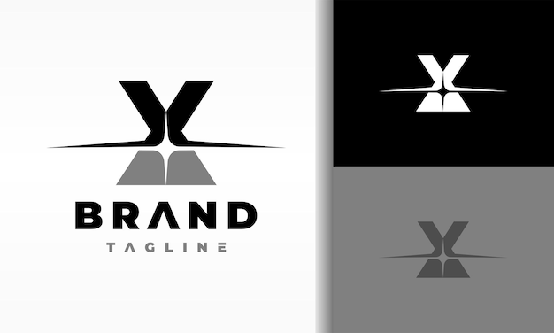 El logotipo de la chispa de la letra X