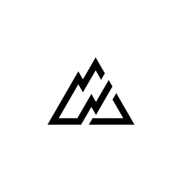 logotipo de chispa y montaña