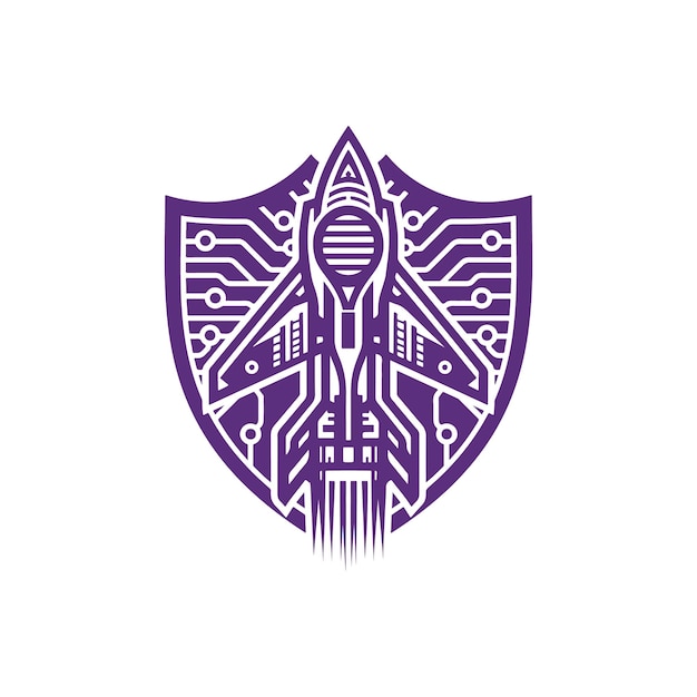 El logotipo de la ciberaviación con un giro divertido