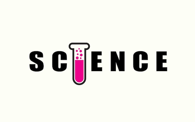 Logotipo de ciencia para identidad empresarial.