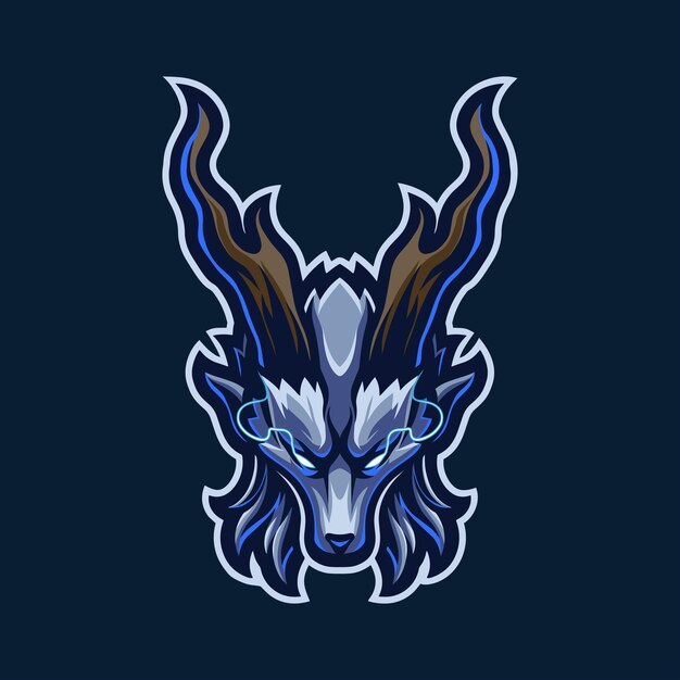El logotipo de los ciervos brujos es el arte vectorial de personajes.