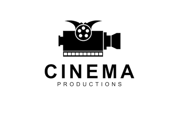 Logotipo de cine con el título 'producciones cinematográficas'
