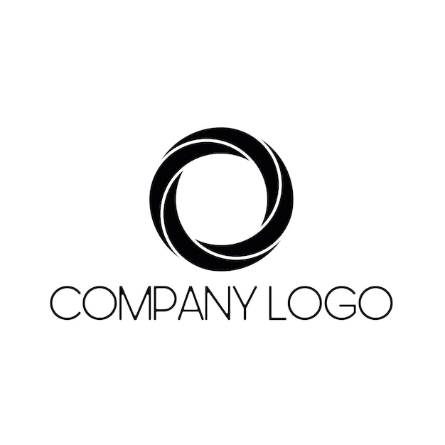 Logotipo circular abstracto para la marca de la empresa