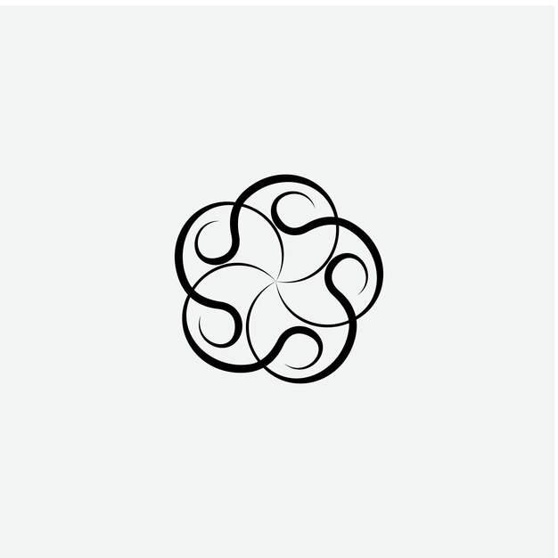 logotipo circular inicial s