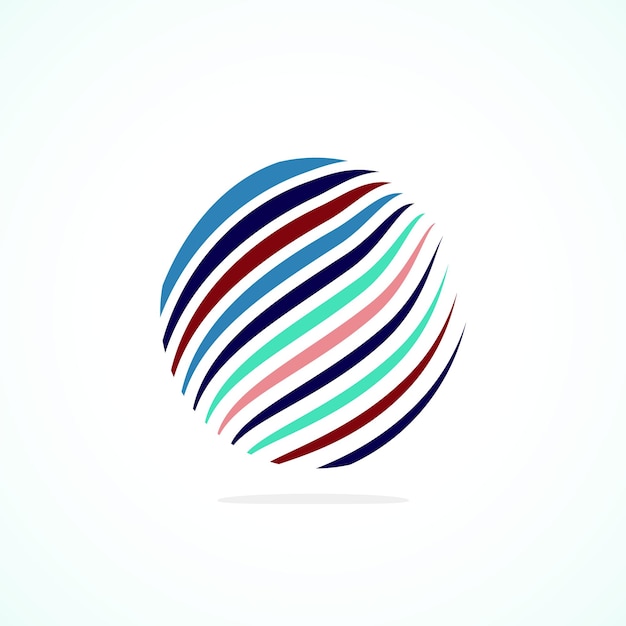 Logotipo de círculo abstracto emblema minimalista forma atemporal y universal de círculo logotipo único representa una gama de marcas y conceptos que encapsulan la simplicidad y la creatividad en una sola imagen icónica