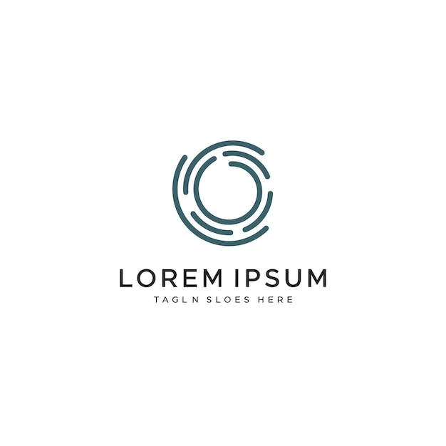 Logotipo del círculo abstracto