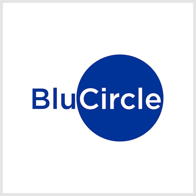 logotipo del círculo azul