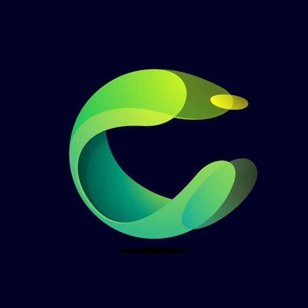 Logotipo de círculo ecológico Icono de esfera de hojas verdes Estilo acuarela Perfecto para su emblema orgánico