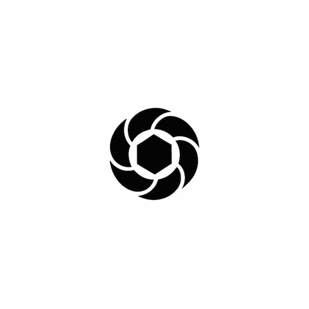 Logotipo del círculo geométrico abstracto