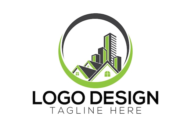 Logotipo de círculo inmobiliario