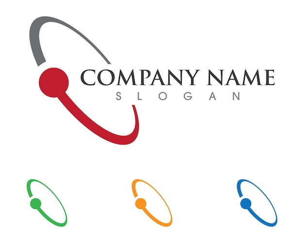 Logotipo círculo plantilla de ilustración vectorial diseño de icono