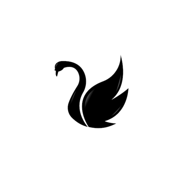 Logotipo del cisne Diseño de ilustración vectorial de plantilla