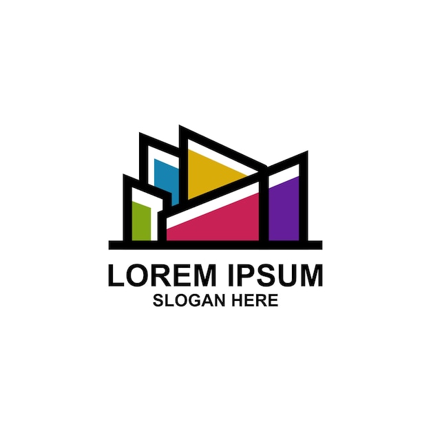 Logotipo de la ciudad colorida