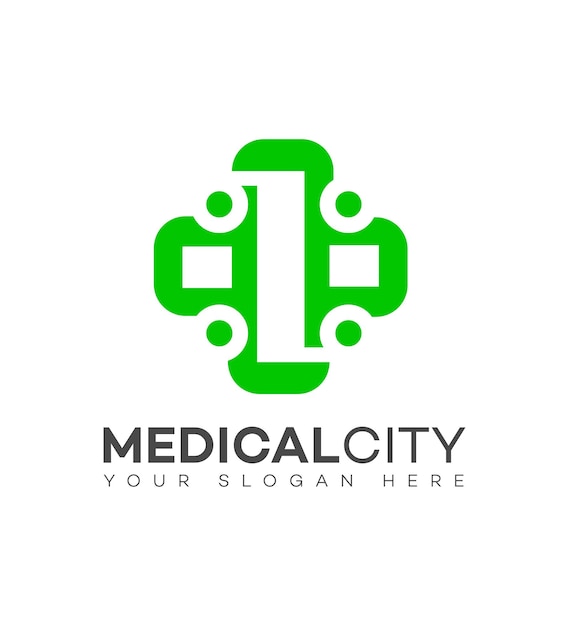 Vector logotipo de la ciudad médica