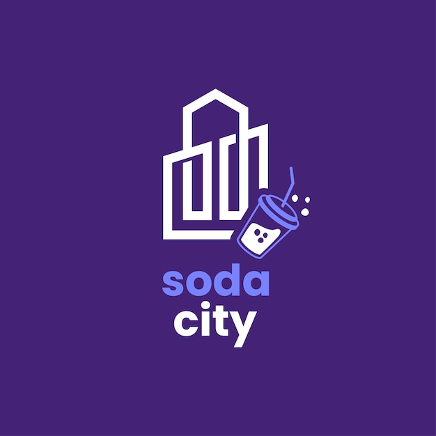 Logotipo de la ciudad de soda