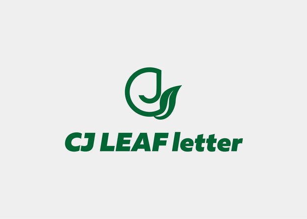 LOGOTIPO CJ HOJA LETRA NOMBRE DE LA EMPRESA