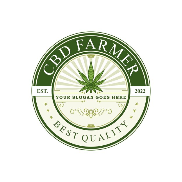 Logotipo clásico de hemp oils naturals