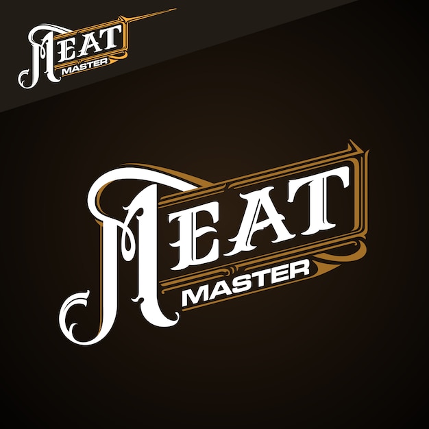 Logotipo clásico de Meat Master