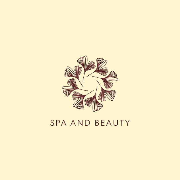 Logotipo clásico spa y belleza