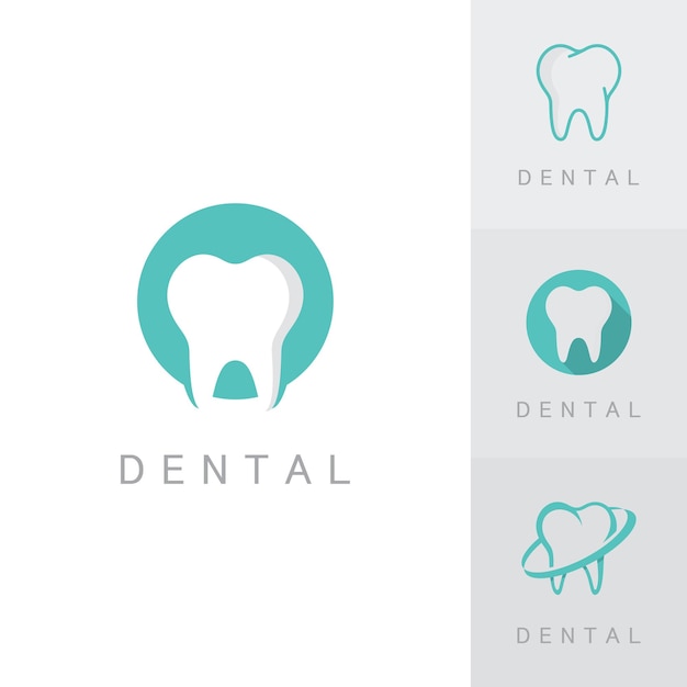 Logotipo de clínica dental dentista y boca de salud Ilustración para su negocio