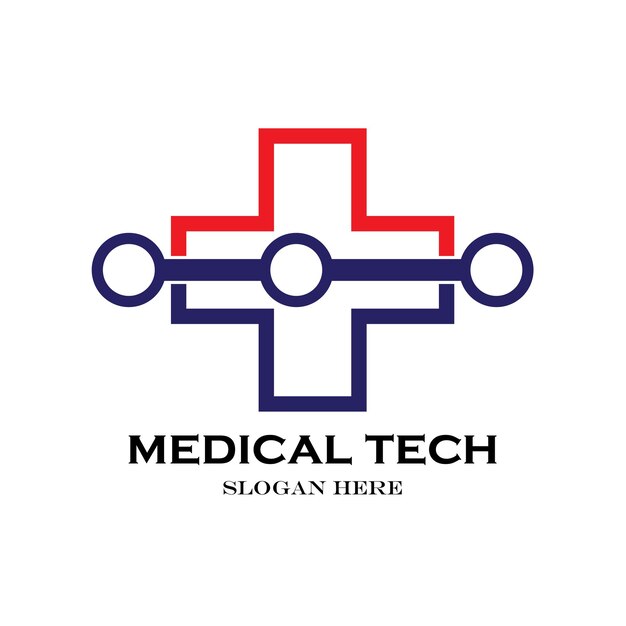 Logotipo de la clínica médica y diseño de vectores de salud.