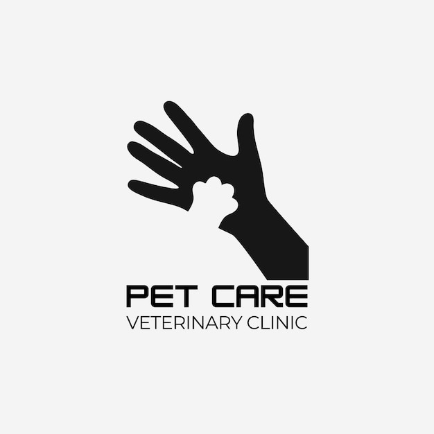 El logotipo de la clínica veterinaria moderna de color vector libre