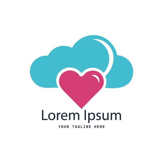 El logotipo de Cloud Heart Love