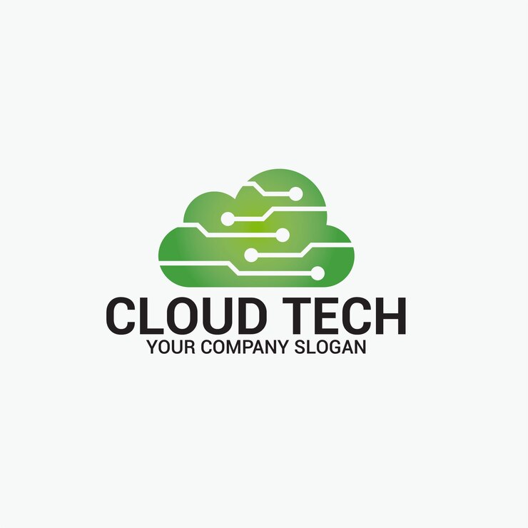 Vector logotipo de cloud tech