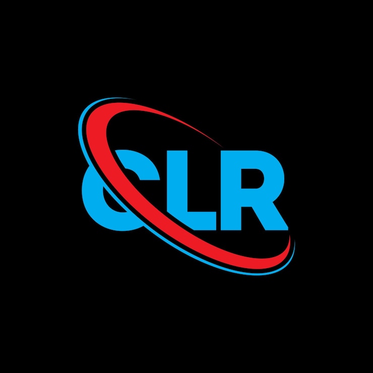 Vector logotipo clr clr letra clr letra diseño logotipo iniciales logotipo clr vinculado con círculo y mayúscula logotipo monograma clr tipografía para negocios de tecnología y marca inmobiliaria