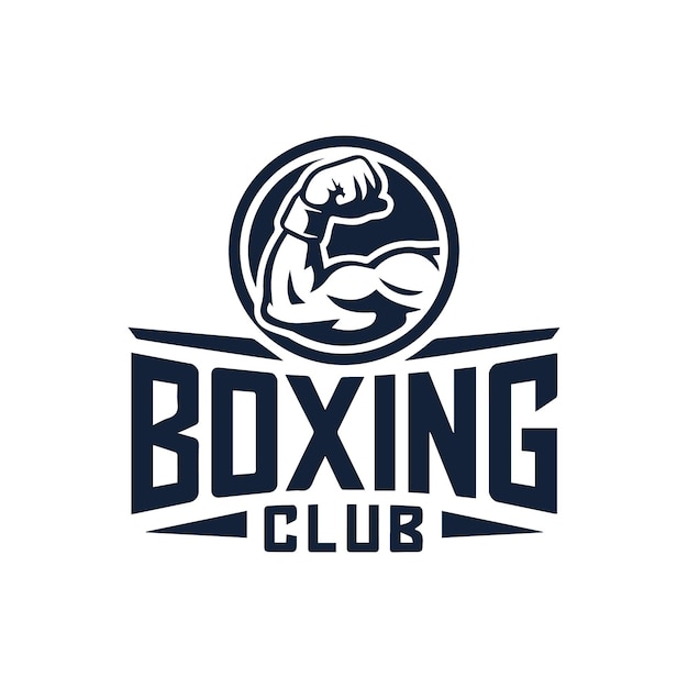 un logotipo para un club de boxeo que dice club de boxes