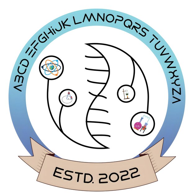 El logotipo del club de ciencias