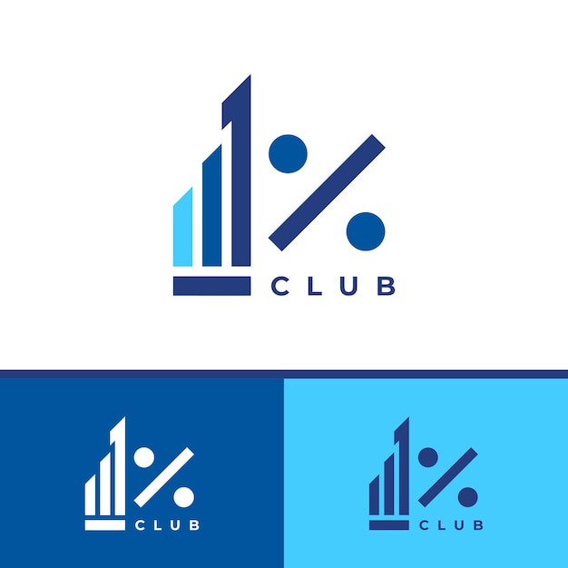Logotipo del club financiero del 1 por ciento
