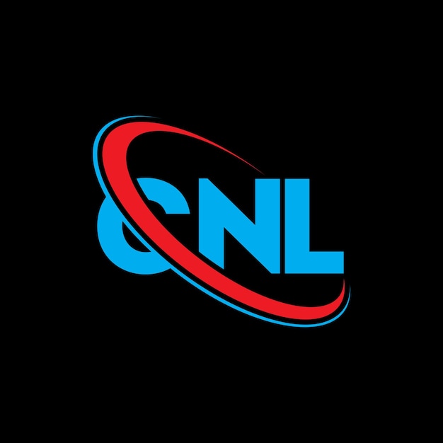 El logotipo CNL, la letra CNL, el diseño del logotipo de la carta CNL, las iniciales, el logotipo de CNL vinculado con un círculo y un monograma en mayúsculas, la tipografía de CNL para el negocio tecnológico y la marca inmobiliaria.