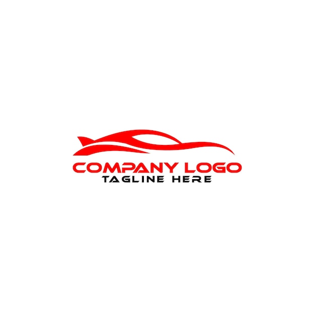 Logotipo del coche Abstracto Líneas vector vector ilustración