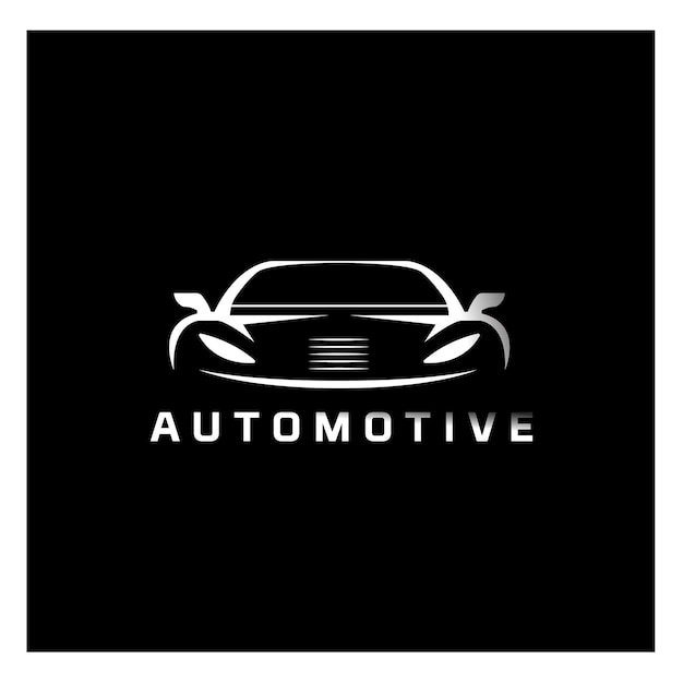 Logotipo del coche deportivo Vector de diseño del logotipo del concesionario de coches de la sala de exposición de coches automotrices