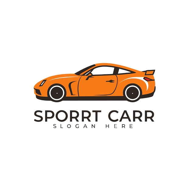 Vector logotipo de un coche deportivo