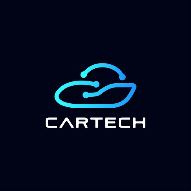 El logotipo del coche eléctrico moderno vista lateral del vehículo eléctrico tecnología del coche híbrido icono del coche