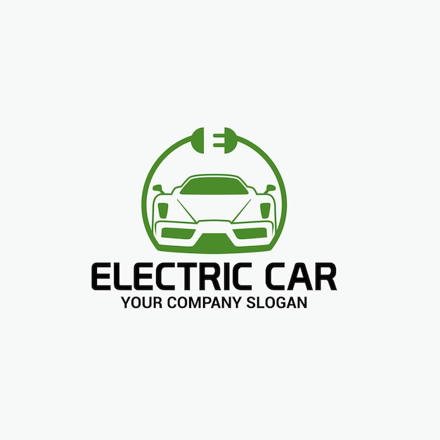 Logotipo de coche eléctrico