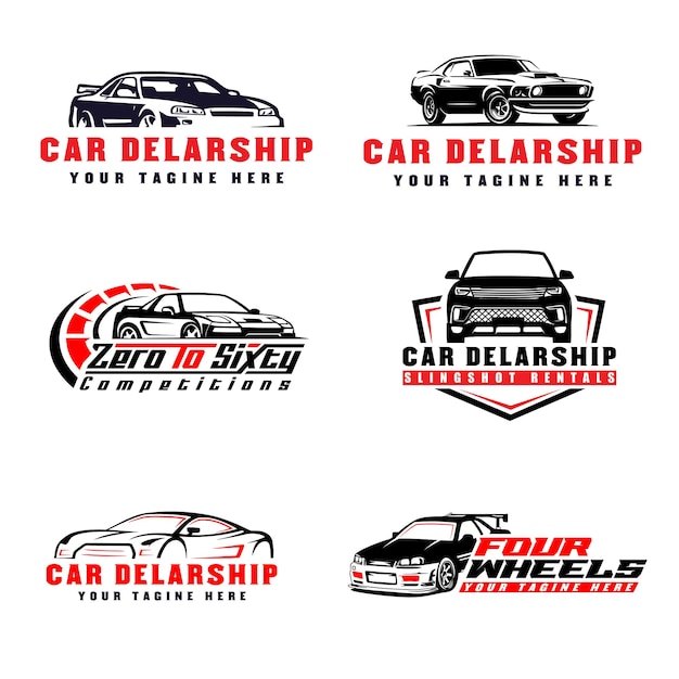 Logotipo de coche y logotipo de delaship de coche