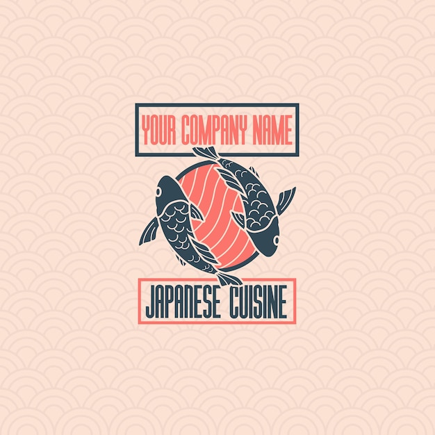 Logotipo de cocina japonesa