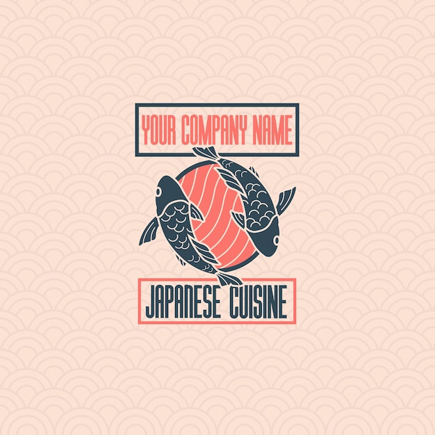 Logotipo de cocina japonesa