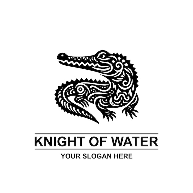 El logotipo del cocodrilo en estilo mexicano