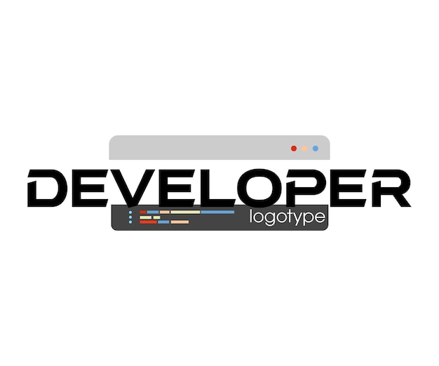 logotipo de código creativo del desarrollador