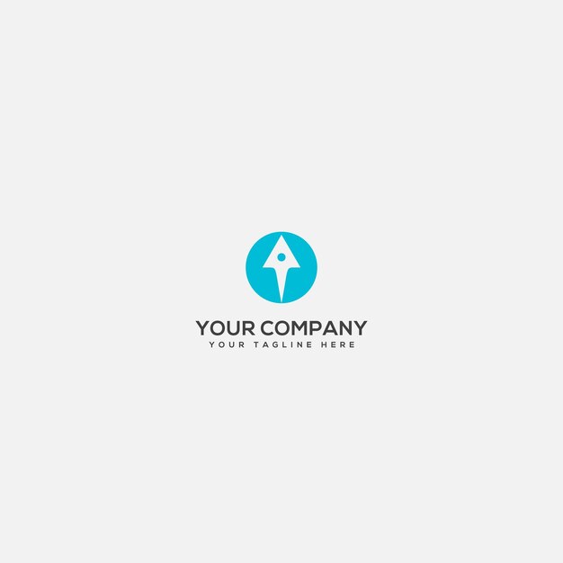 logotipo de cohete simple logotipo de cohete rápido