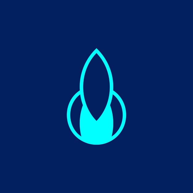 Logotipo de cohete volador