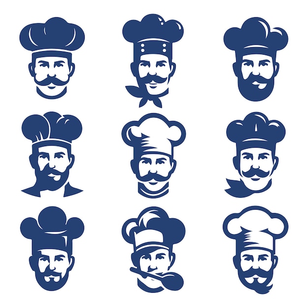 El logotipo de la colección de chefs