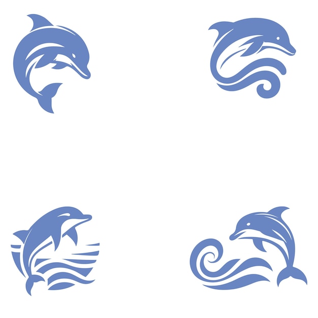 El logotipo de la colección de delfines
