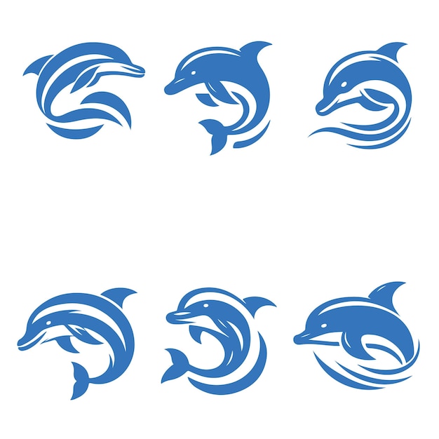 El logotipo de la colección de delfines